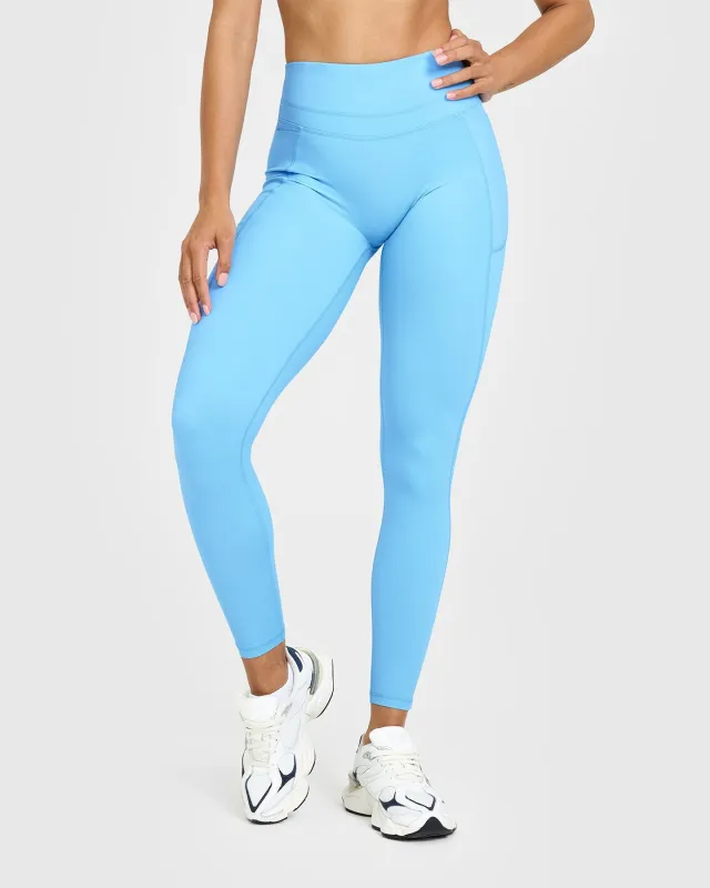 Unified High Waisted Pocket Leggings | Arctic Blue sold by Oner Active