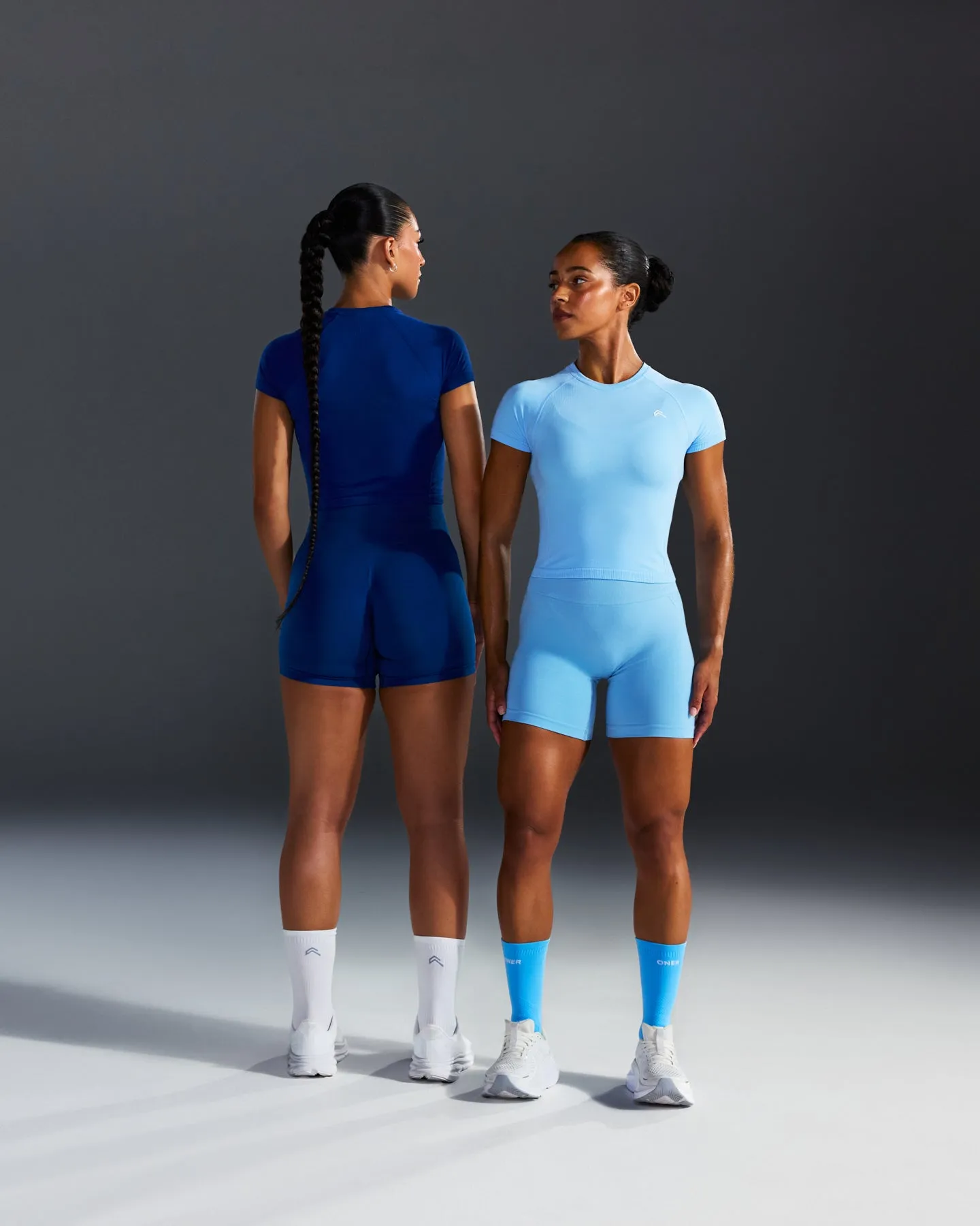 Go To Seamless Fitted Mid Top | Arctic Blue sold by Oner Active product image thumbnail 2