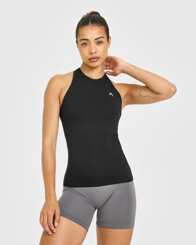 Go To Seamless Fitted Vest | Black sold by Oner Active