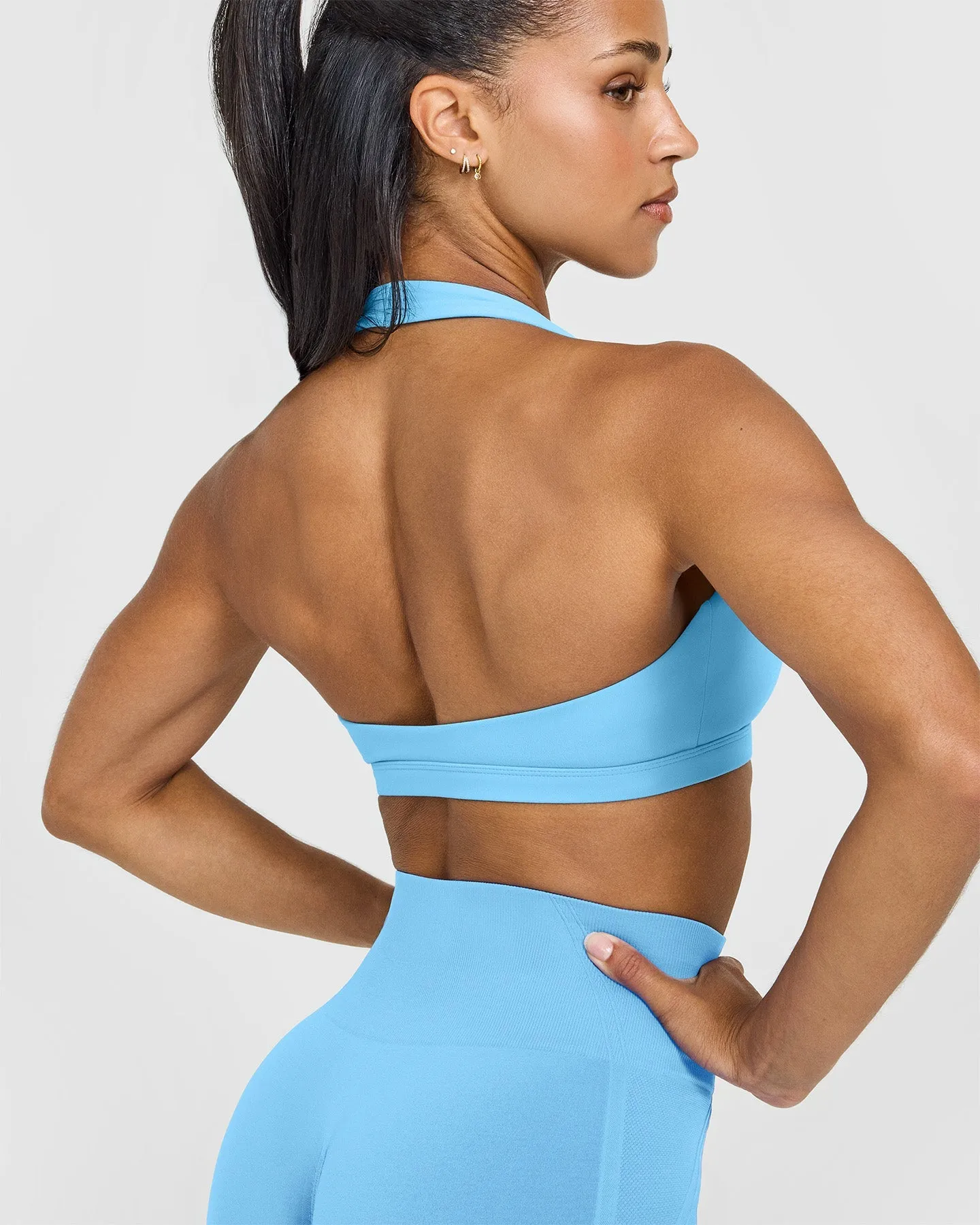 EasyLift™ Halter Bralette | Arctic Blue sold by Oner Active product image thumbnail 4