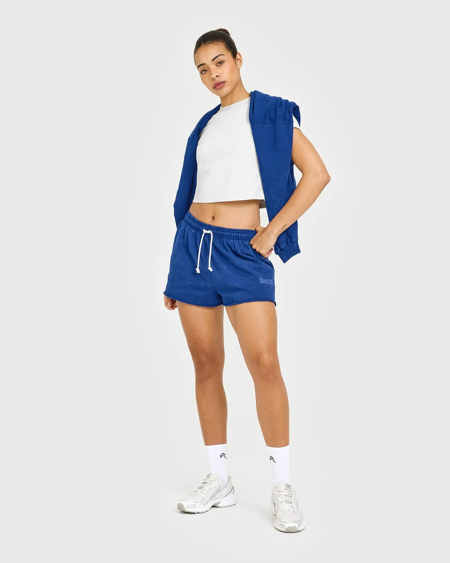 Raw Lounge Oversized Shorts | Washed Vintage Navy sold by Oner Active product image thumbnail 3