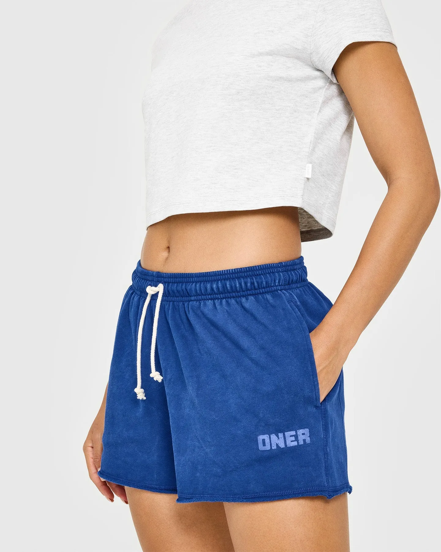 Raw Lounge Oversized Shorts | Washed Vintage Navy sold by Oner Active product image thumbnail 5