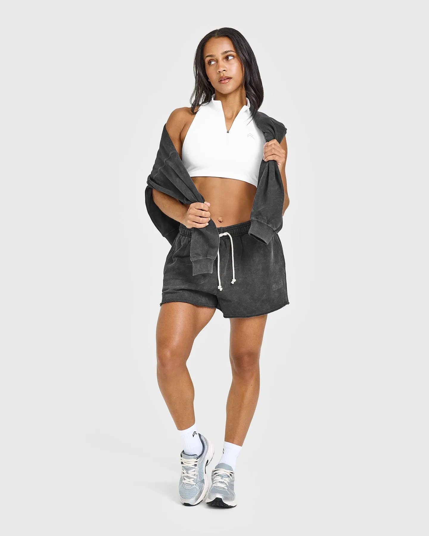 Raw Lounge Oversized Shorts | Washed Black sold by Oner Active product image thumbnail 3