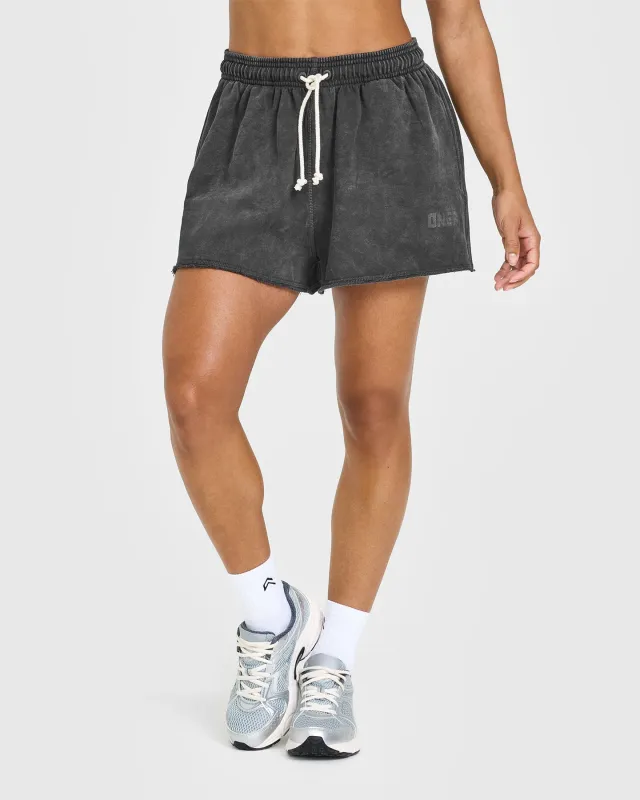 Raw Lounge Oversized Shorts | Washed Black sold by Oner Active