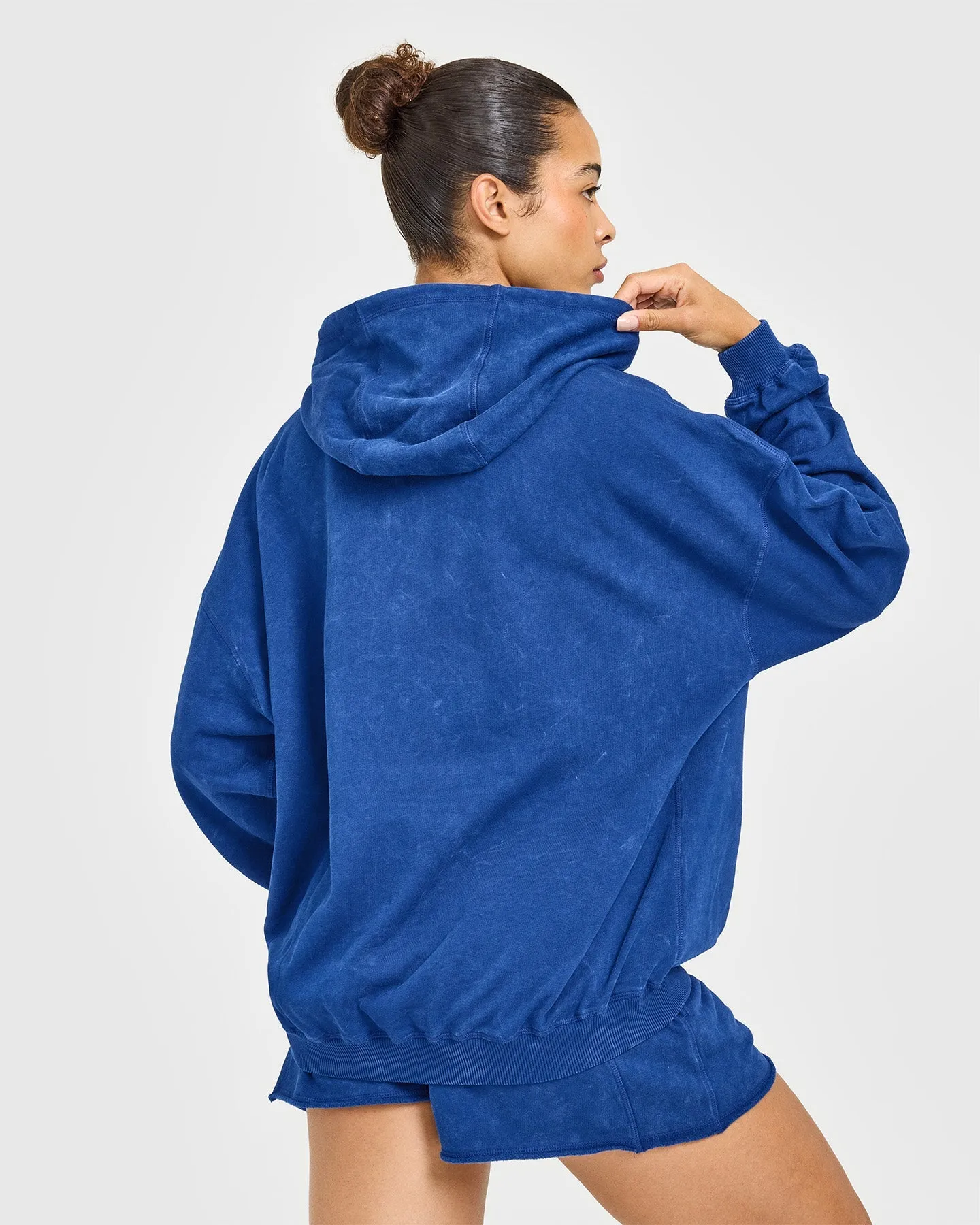 Raw Lounge Oversized Hoodie | Washed Vintage Navy sold by Oner Active product image thumbnail 2