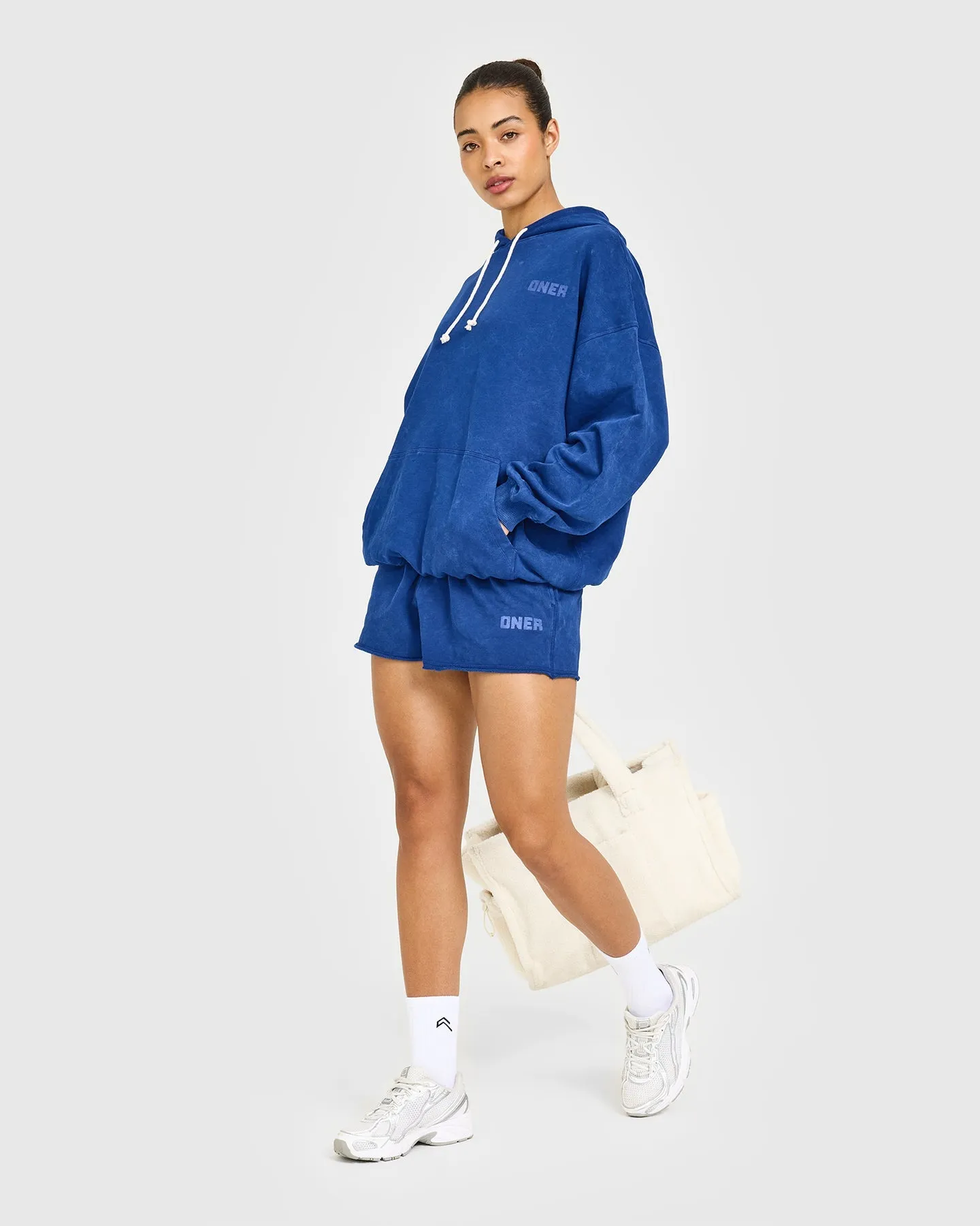 Raw Lounge Oversized Hoodie | Washed Vintage Navy sold by Oner Active product image thumbnail 3