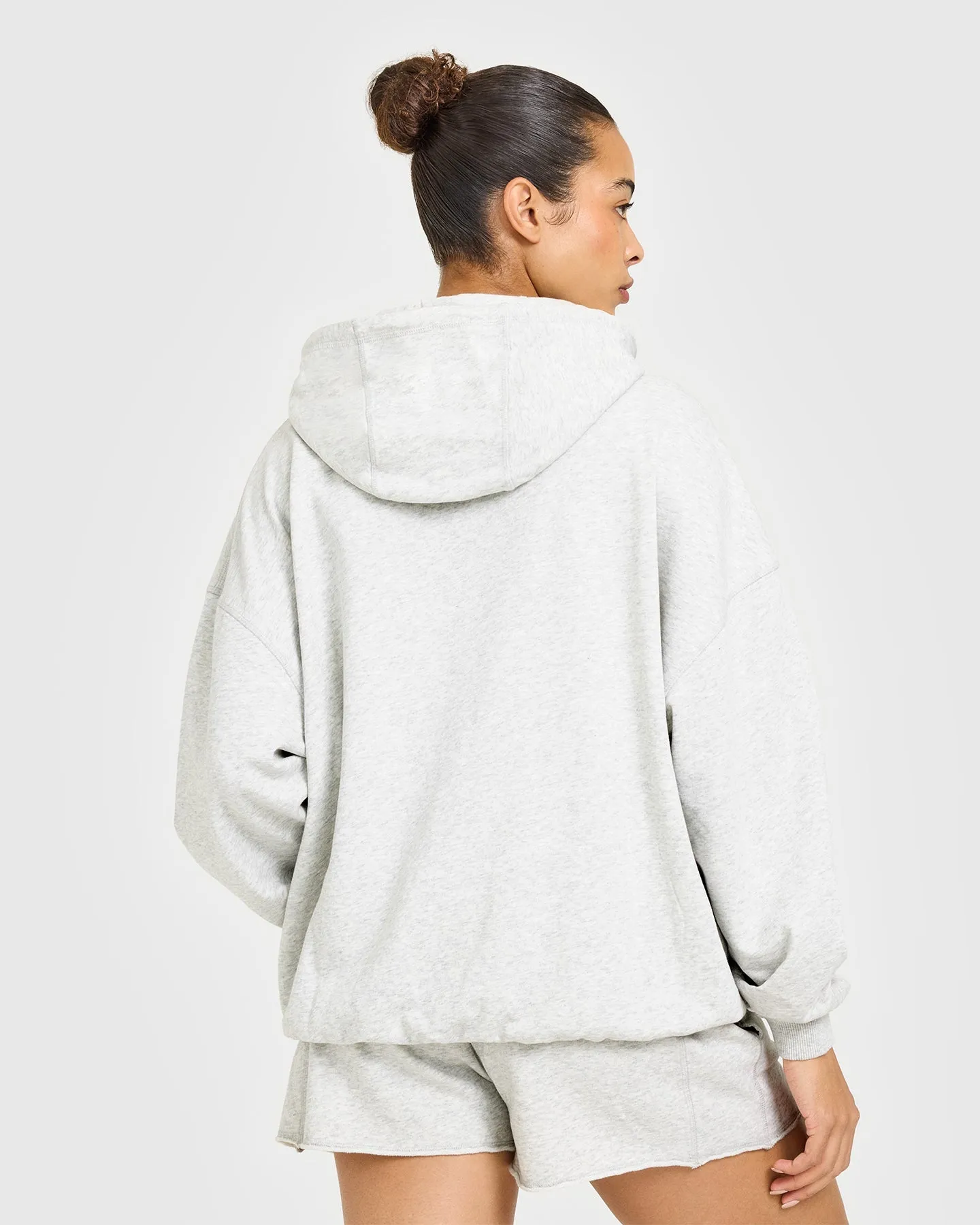 Raw Lounge Oversized Hoodie | Light Grey Marl sold by Oner Active product image thumbnail 2