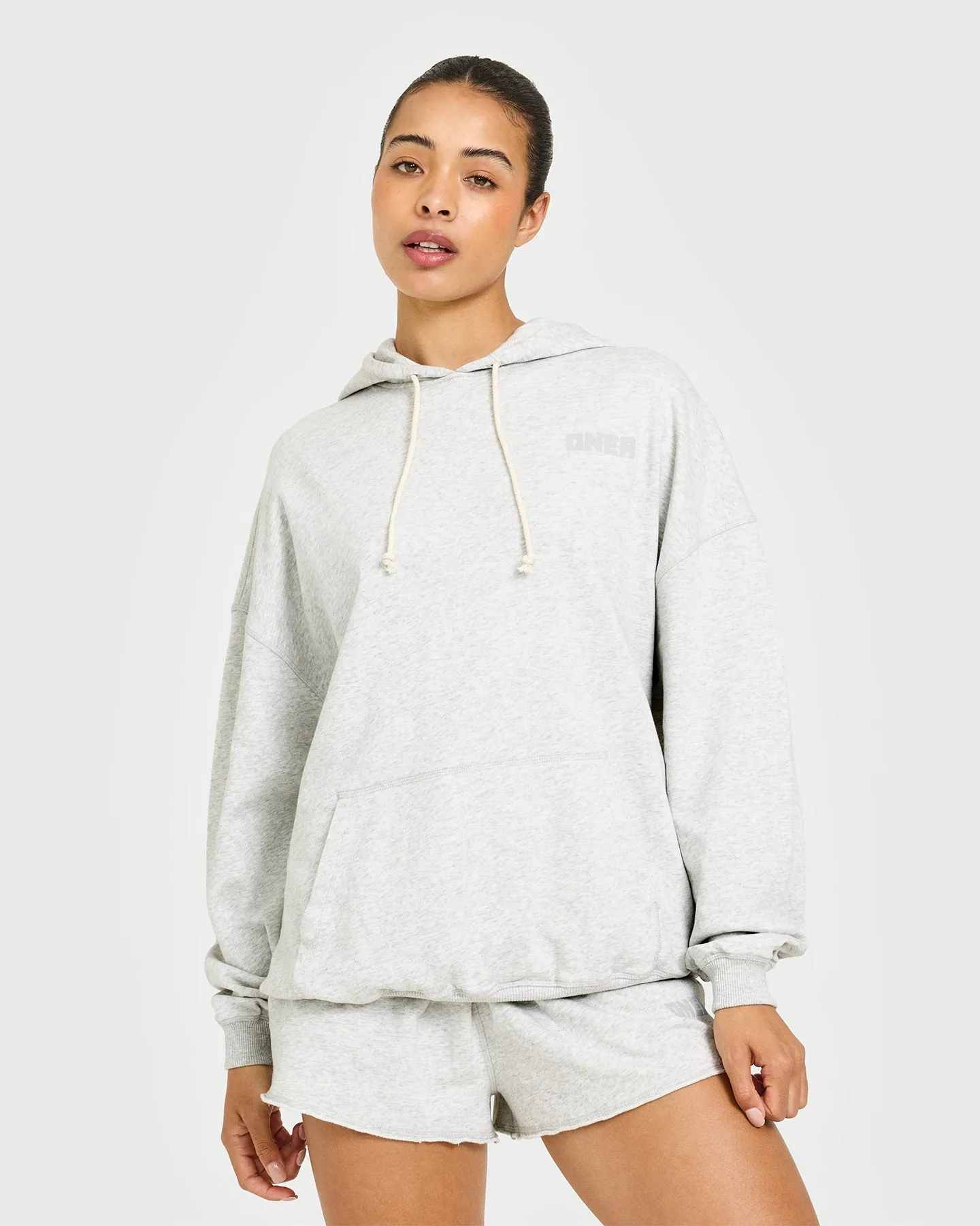 Raw Lounge Oversized Hoodie | Light Grey Marl sold by Oner Active