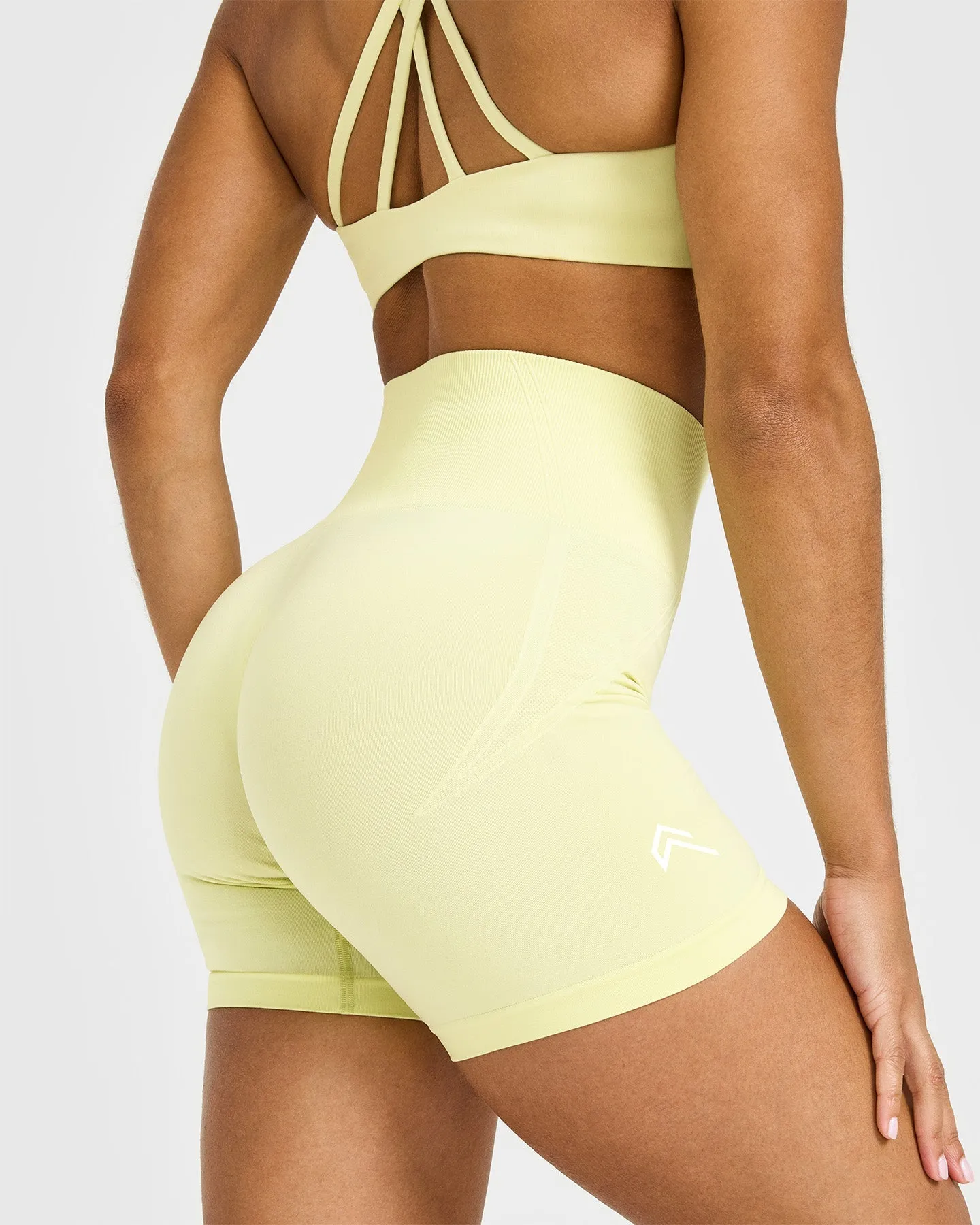 Effortless Seamless Shorts | Pastel Yellow sold by Oner Active product image thumbnail 4