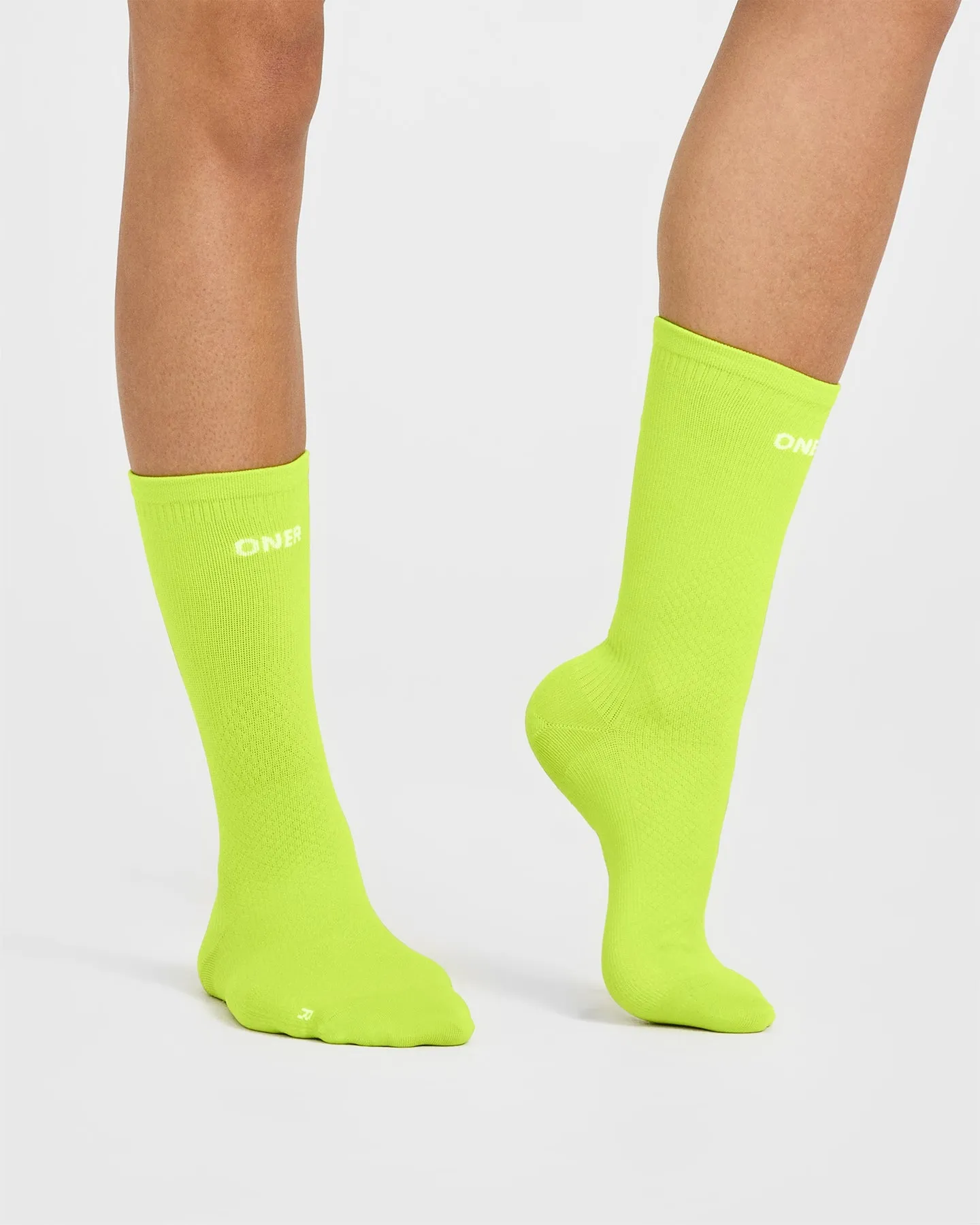 Crew Running Socks 1 Pack | Charged Lime Green sold by Oner Active product image thumbnail 5