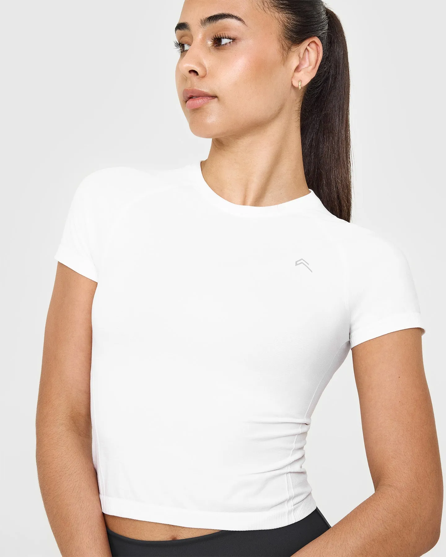 Go To Seamless Fitted Mid Top | White sold by Oner Active product image thumbnail 5