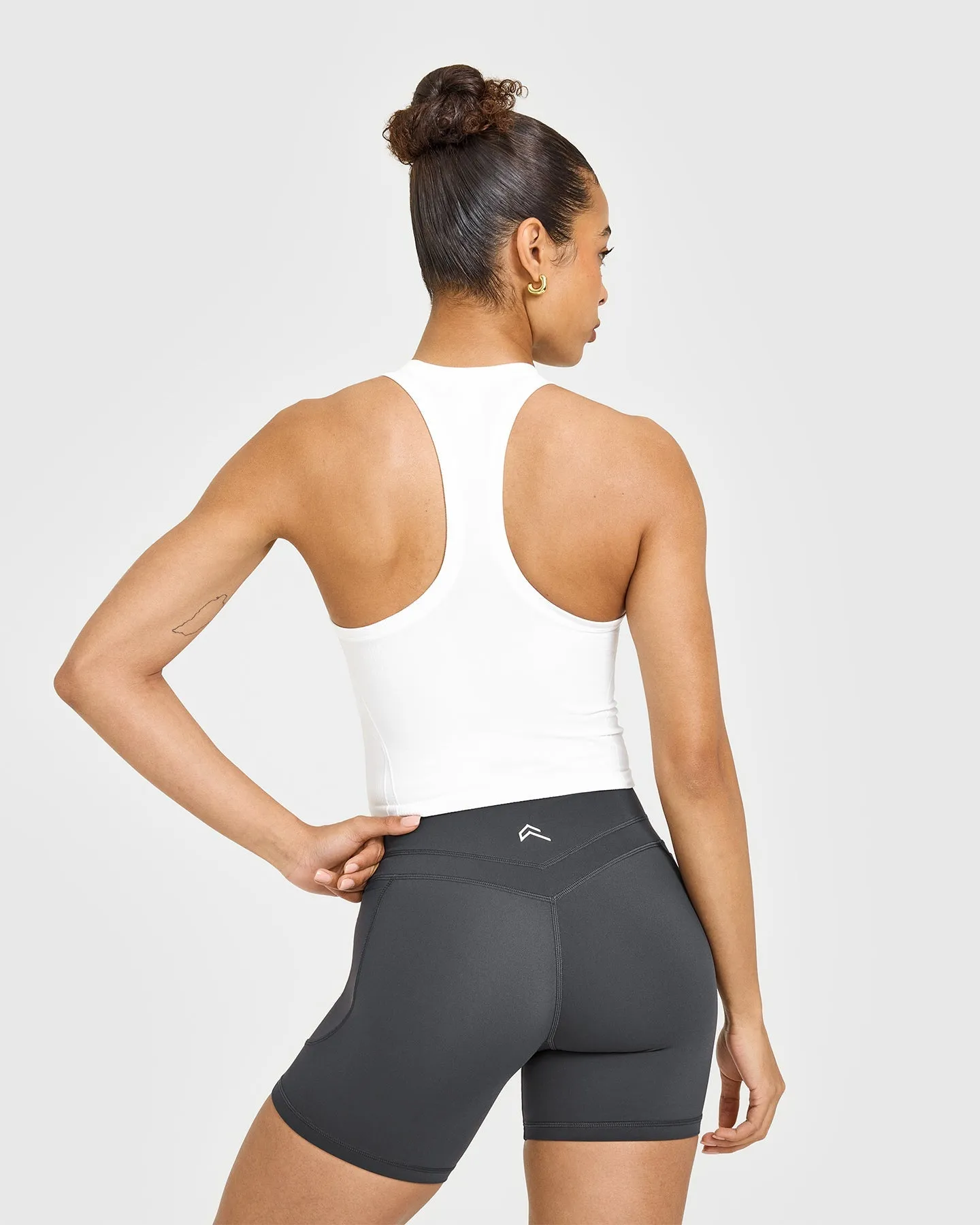 Go To Seamless Fitted Mid Vest | White sold by Oner Active product image thumbnail 2