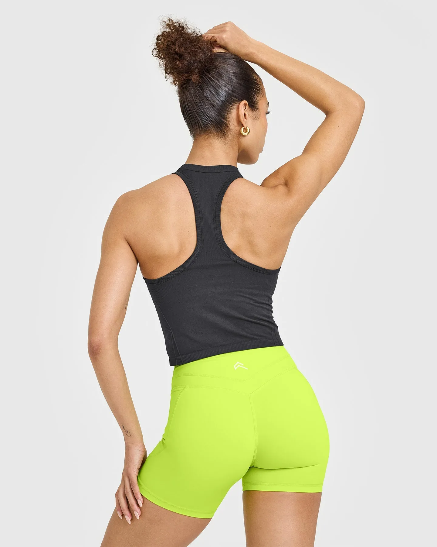 Go To Seamless Fitted Mid Vest | Coal sold by Oner Active product image thumbnail 4