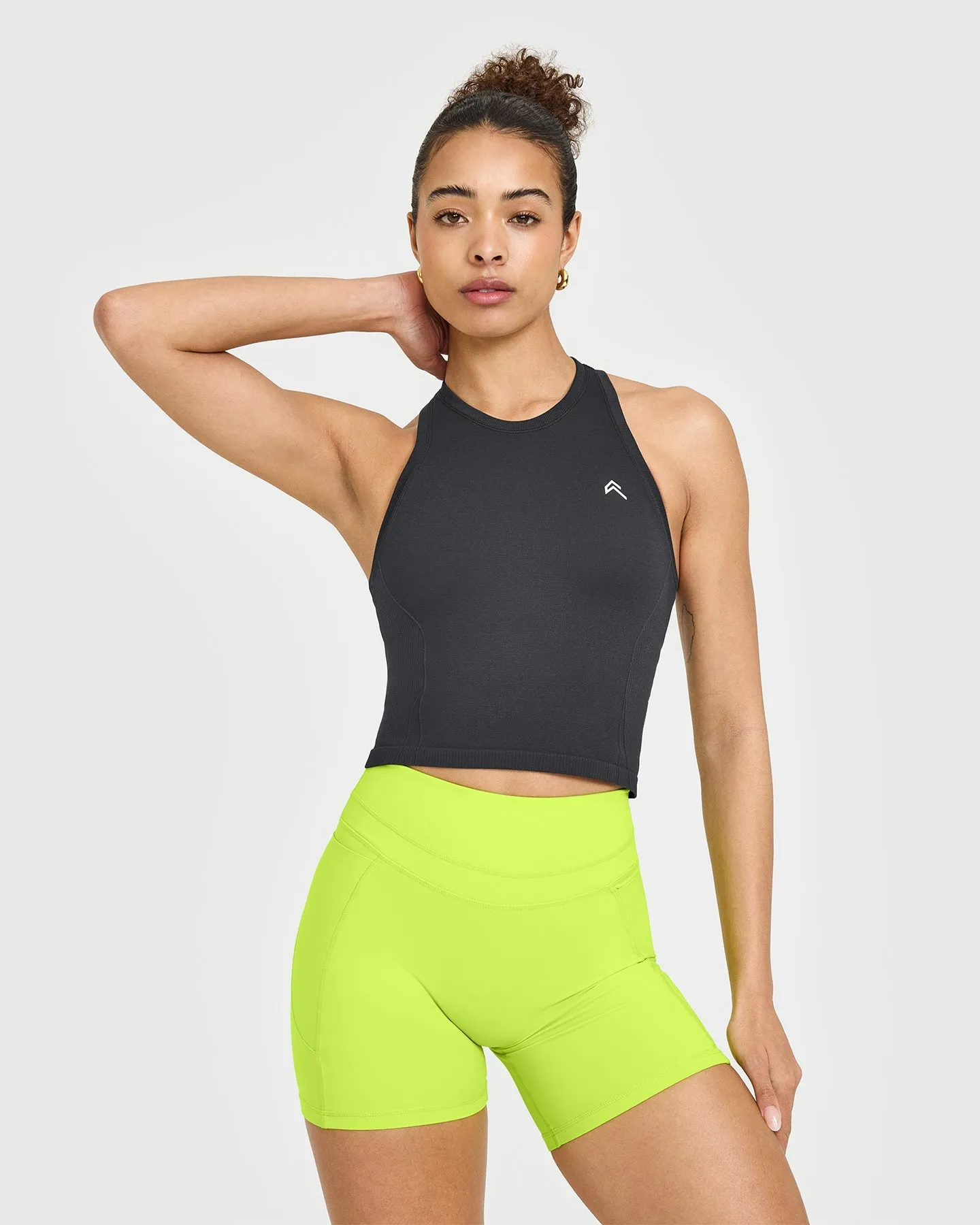 Go To Seamless Fitted Mid Vest | Coal sold by Oner Active