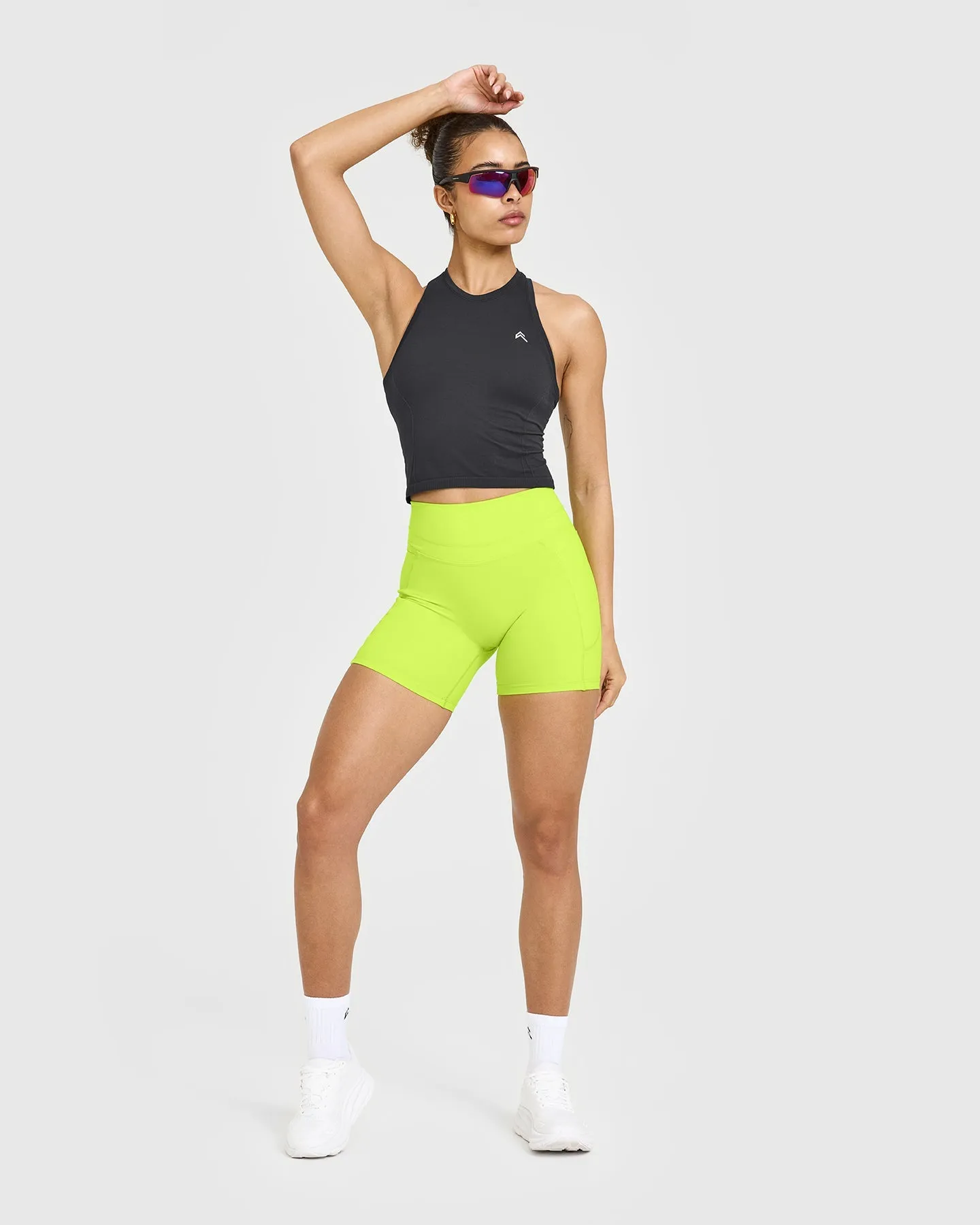 Go To Seamless Fitted Mid Vest | Coal sold by Oner Active product image thumbnail 3