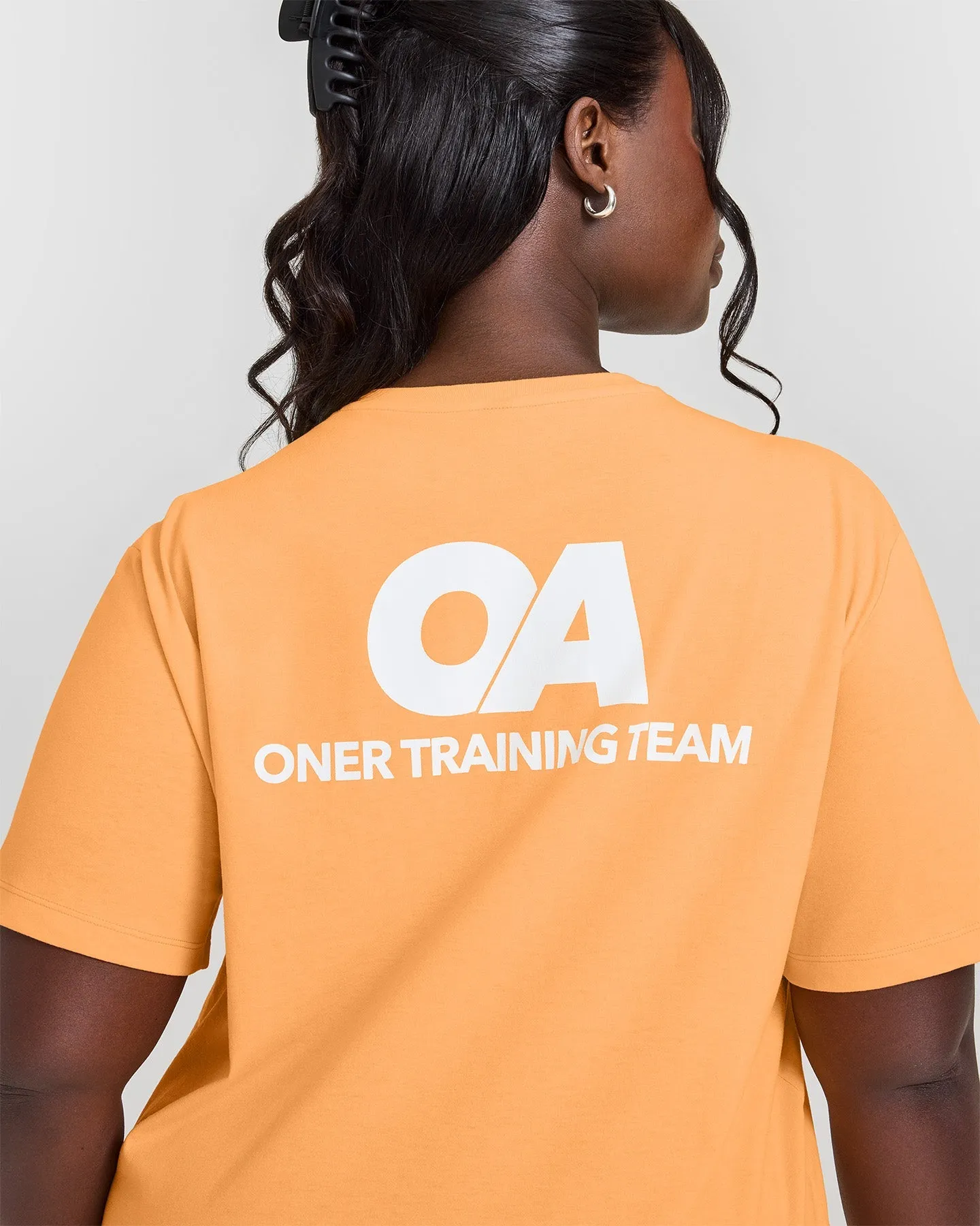 Classic Oversized Lightweight T-Shirt with Printed Graphic | Powdered Orange sold by Oner Active product image thumbnail 5