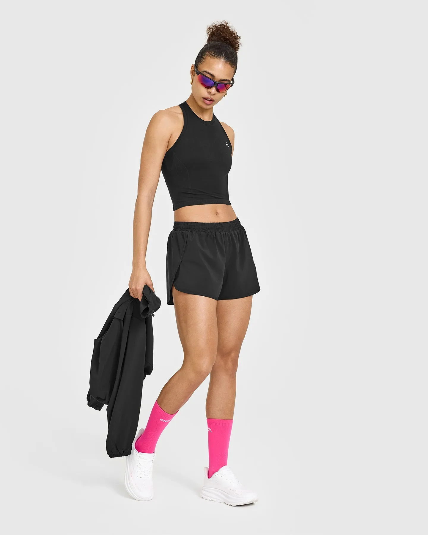 Go To Seamless Fitted Mid Vest | Black sold by Oner Active product image thumbnail 3