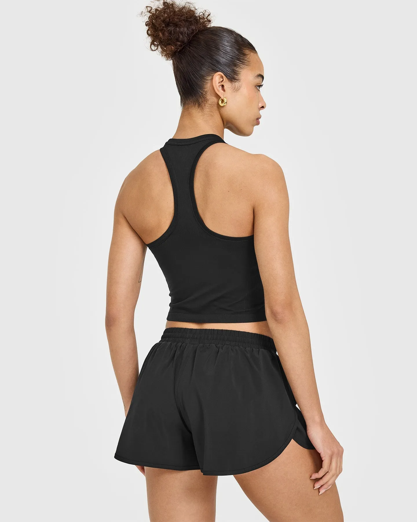 Go To Seamless Fitted Mid Vest | Black sold by Oner Active product image thumbnail 4