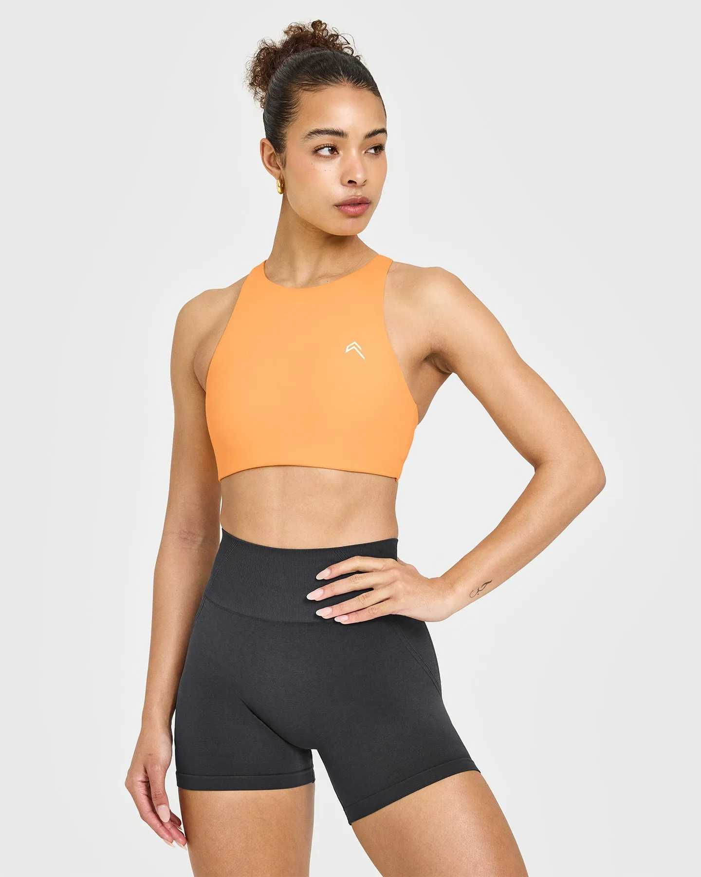 EasyLift™ High Neck Sports Bra | Powdered Orange sold by Oner Active product image thumbnail 2
