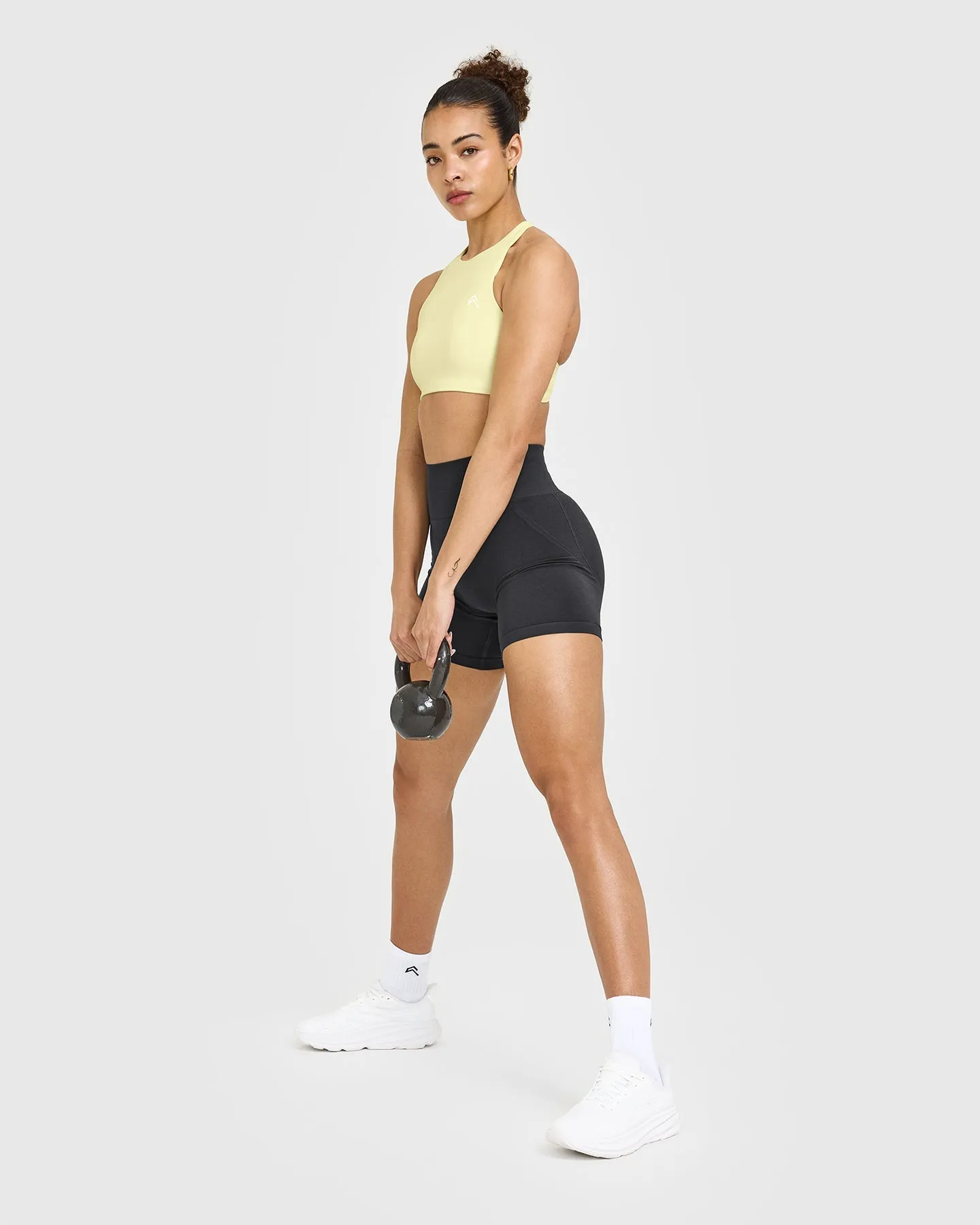 EasyLift™ High Neck Sports Bra | Pastel Yellow sold by Oner Active product image thumbnail 3