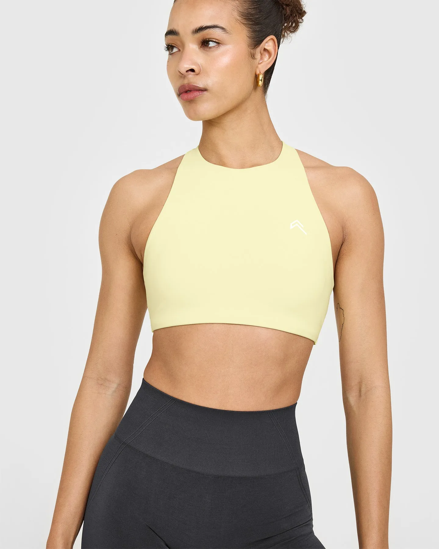 EasyLift™ High Neck Sports Bra | Pastel Yellow sold by Oner Active product image thumbnail 4