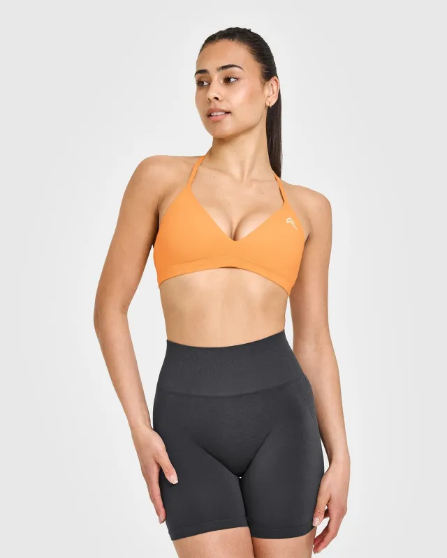 EasyLift™ Ultra Minimal V Neck Bralette | Powdered Orange sold by Oner Active