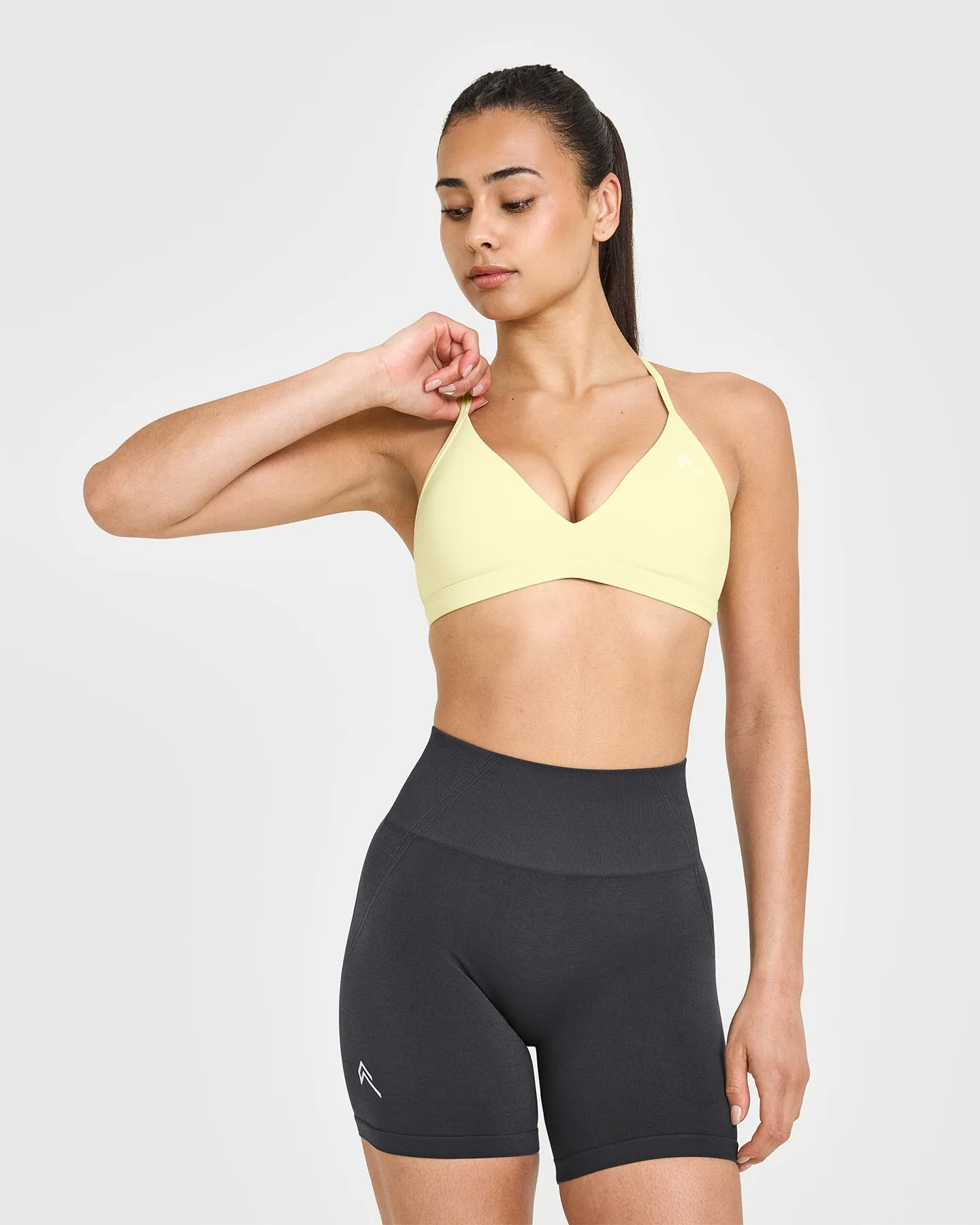 EasyLift™ Ultra Minimal V Neck Bralette | Pastel Yellow sold by Oner Active