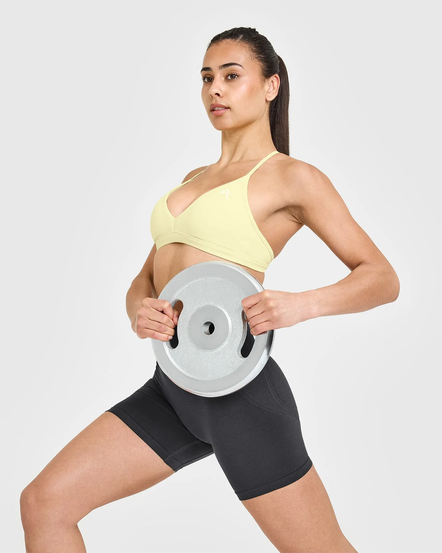 EasyLift™ Ultra Minimal V Neck Bralette | Pastel Yellow sold by Oner Active product image thumbnail 5