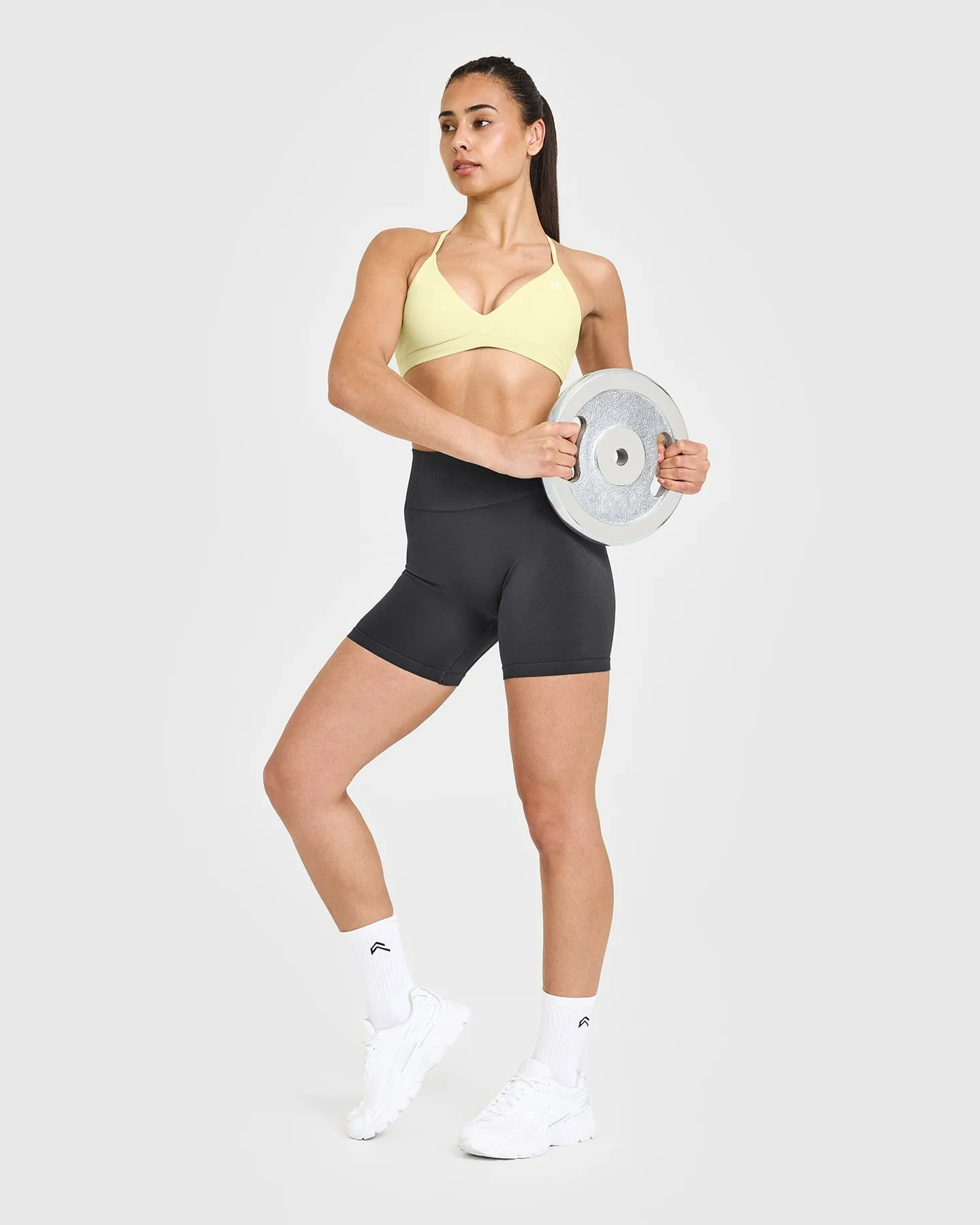 EasyLift™ Ultra Minimal V Neck Bralette | Pastel Yellow sold by Oner Active product image thumbnail 3