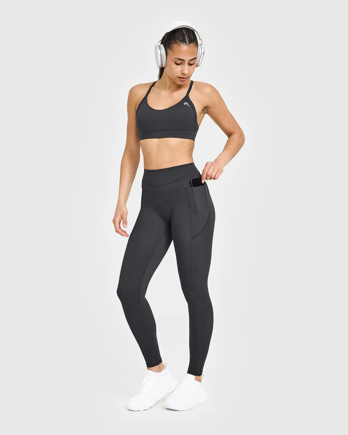 Unified High Waisted Pocket Leggings | Coal sold by Oner Active product image thumbnail 4