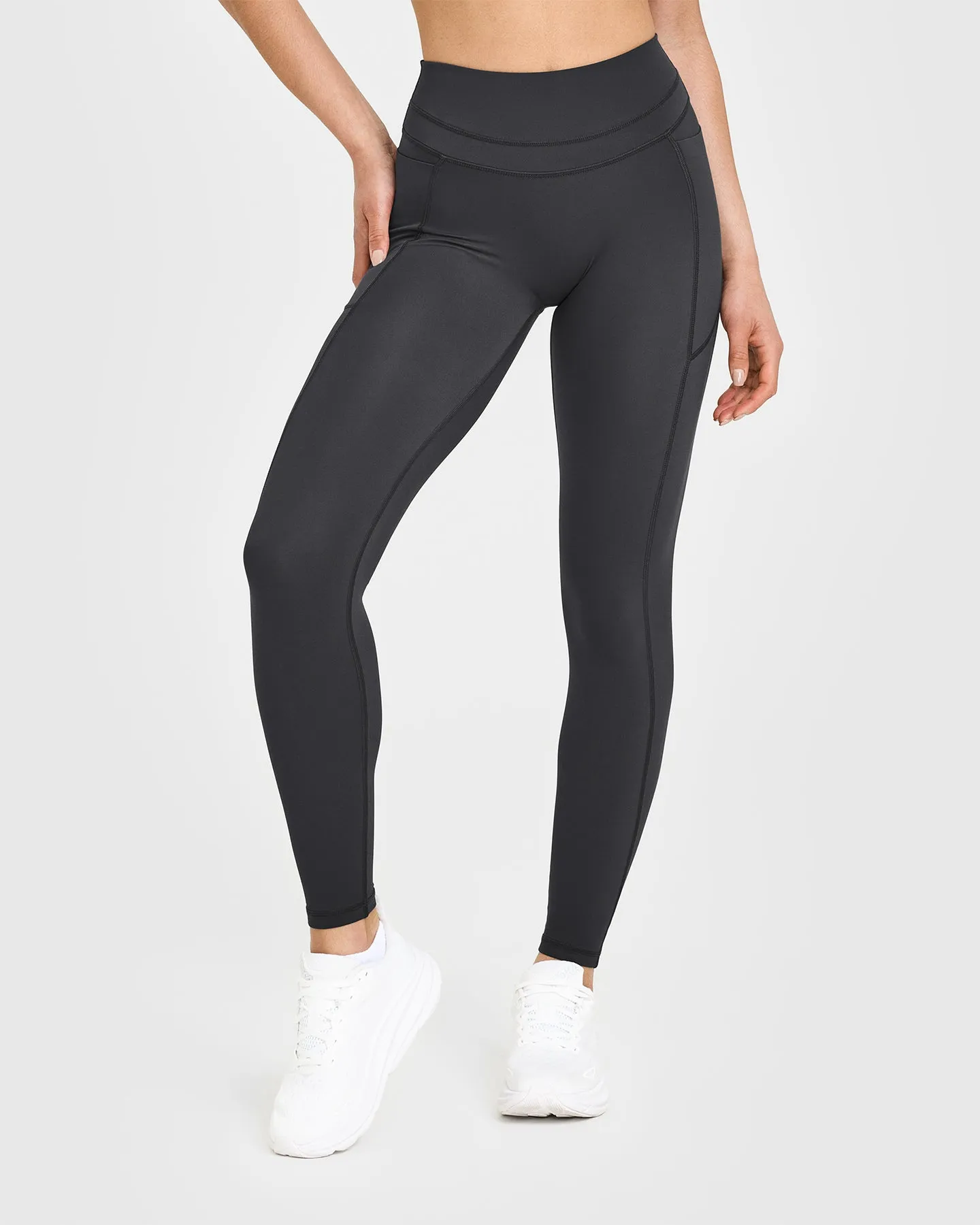 Unified High Waisted Pocket Leggings | Coal sold by Oner Active
