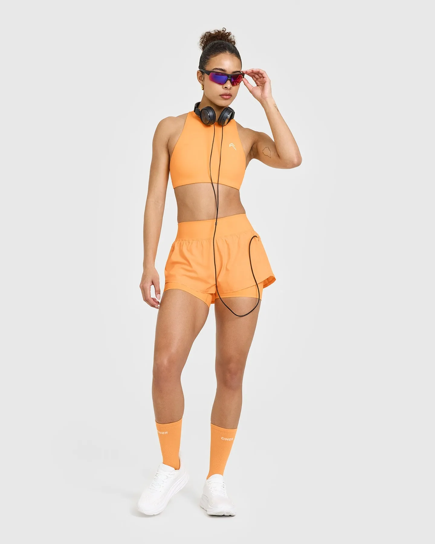 Unified Double Layer Shorts 5" | Powdered Orange sold by Oner Active product image thumbnail 4