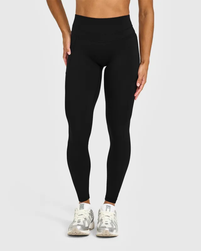 Unified High Waisted Pocket Leggings | Black sold by Oner Active