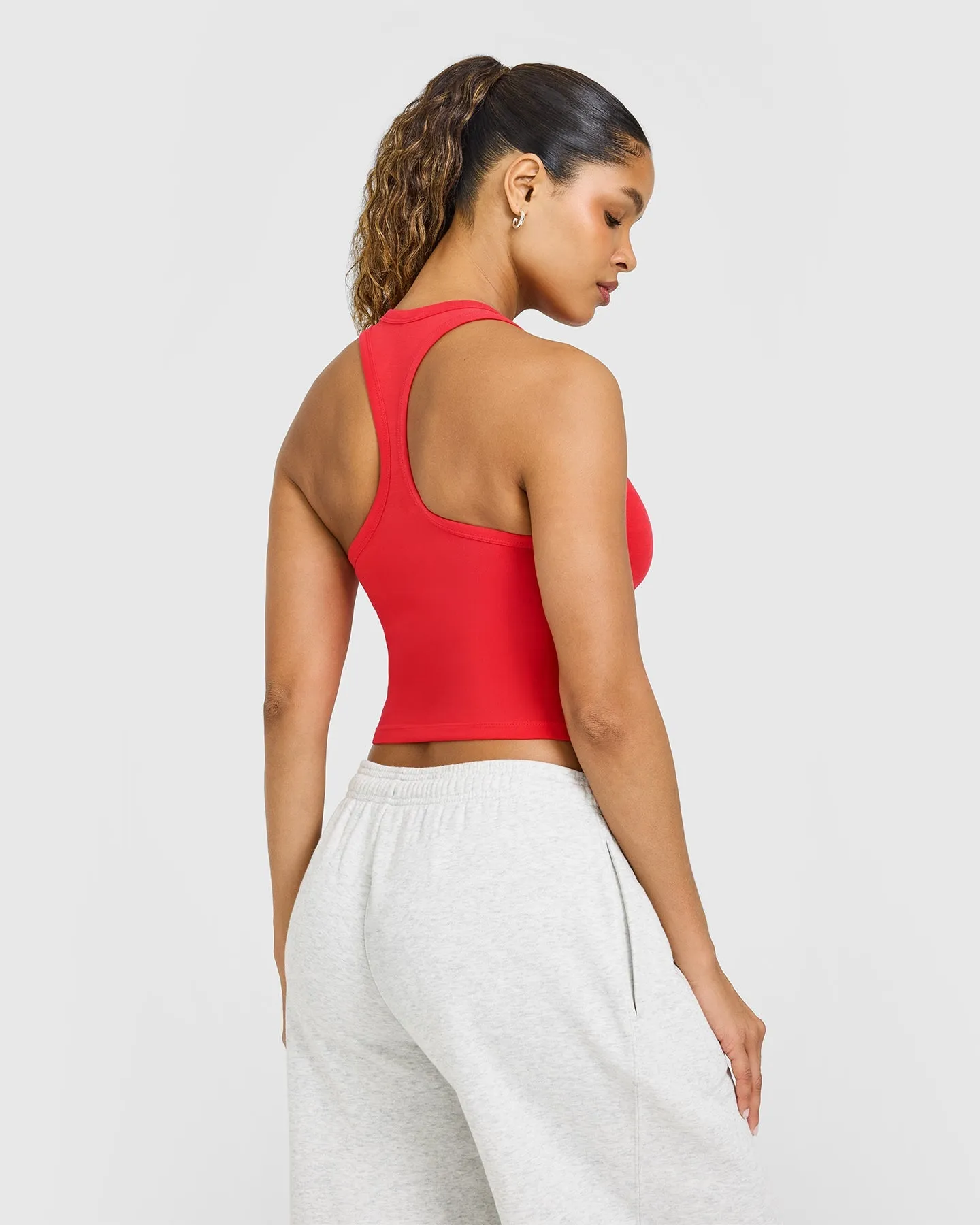 Cotton Fitted Mid Vest | Muscle Mommy Red sold by Oner Active product image thumbnail 4