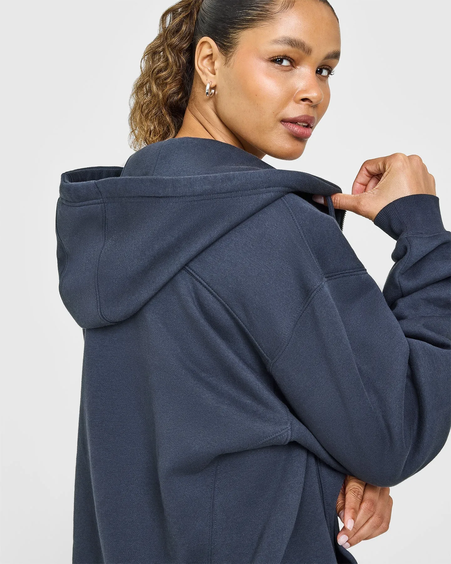 Foundations Zip Through Hoodie | True Blue sold by Oner Active product image thumbnail 5