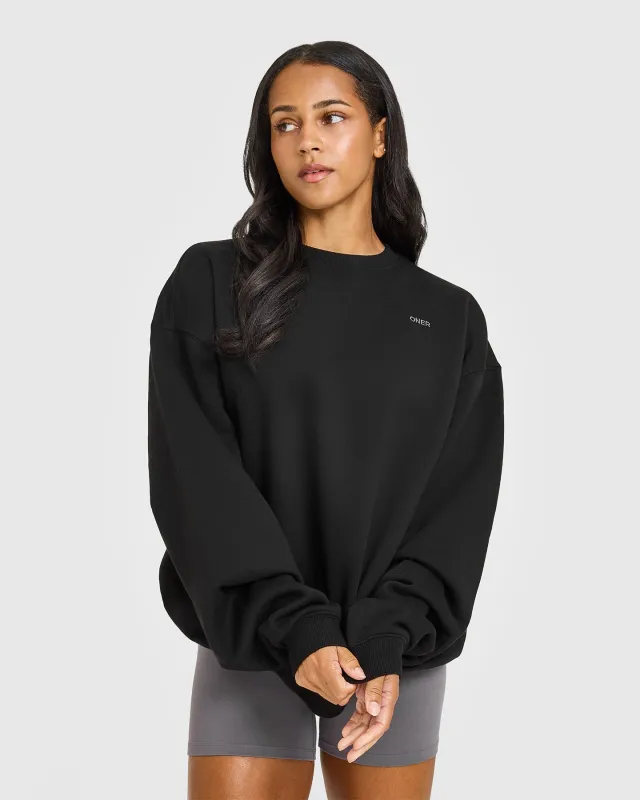 Foundations Oversized Sweatshirt | Black sold by Oner Active