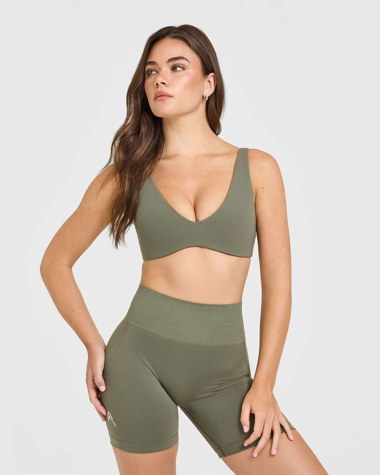 SoftMotion™ Scoop Back Bralette | Alpine Green sold by Oner Active