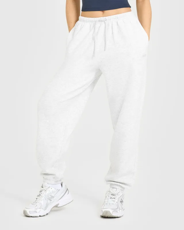 Mid Weight Relaxed Joggers | Light Grey Marl sold by Oner Active