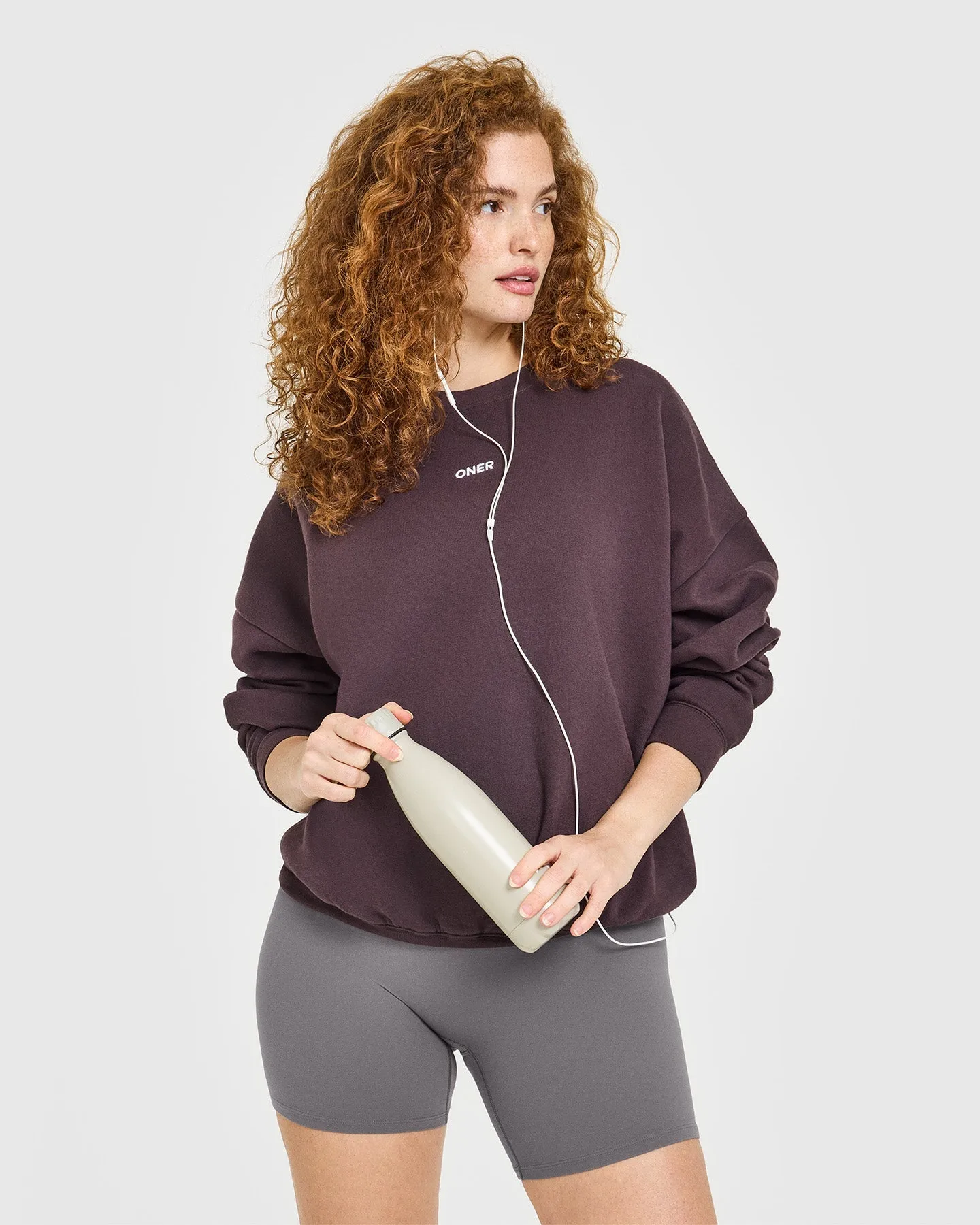 Mid Weight Sweatshirt | Umber Brown sold by Oner Active product image thumbnail 4