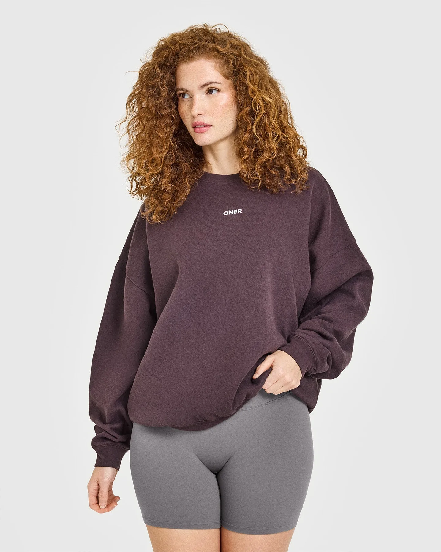 Mid Weight Sweatshirt | Umber Brown sold by Oner Active product image thumbnail 2