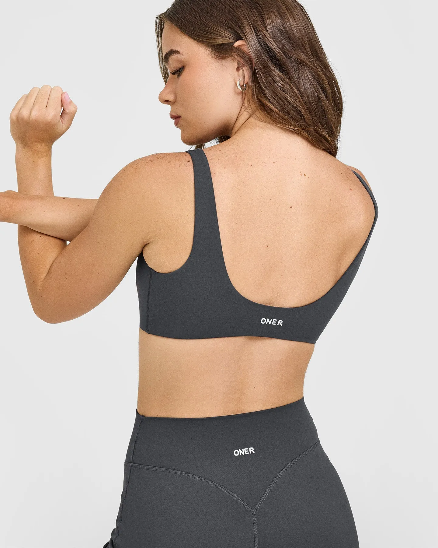 SoftMotion™ Scoop Back Bralette | Coal sold by Oner Active product image thumbnail 5
