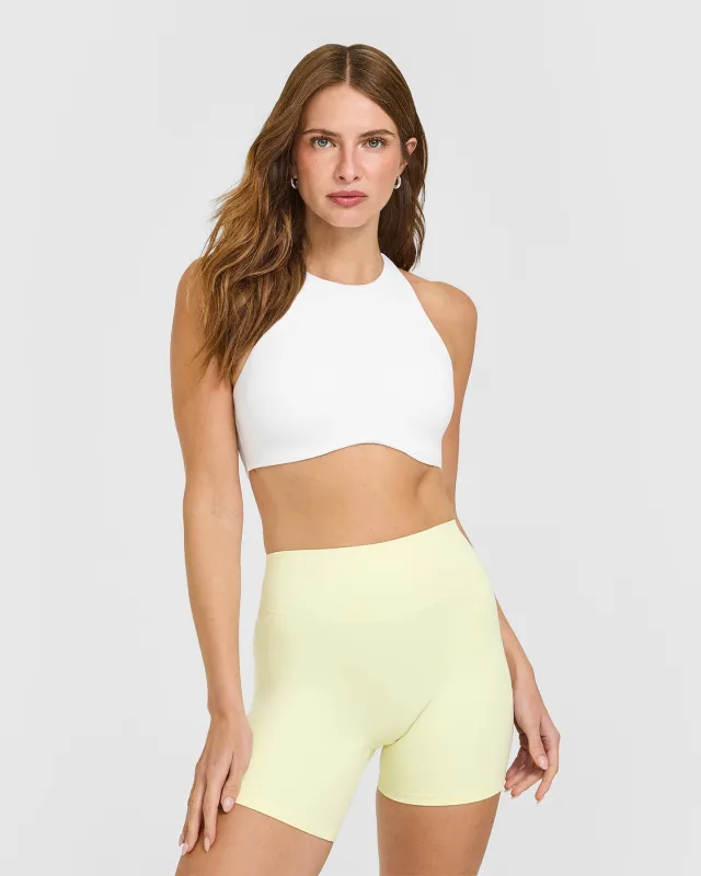 SoftMotion™ High Neck Sports Bra | White sold by Oner Active
