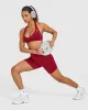 Effortless Seamless Halter Neck Sports Bra | Claret Red sold by Oner Active