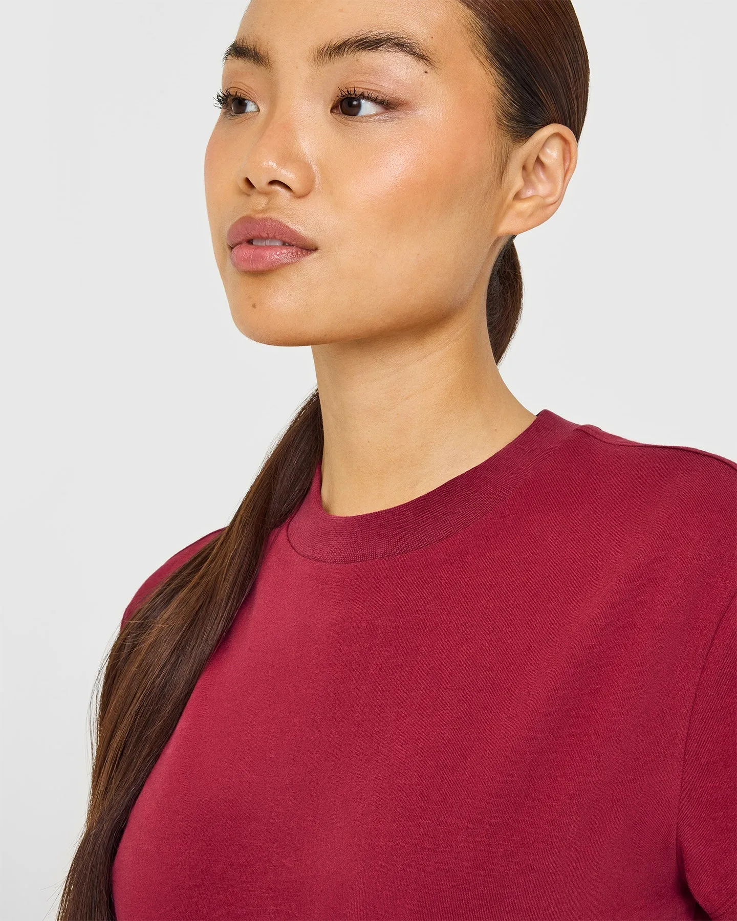 Cotton Relaxed T-Shirt | Crimson Red sold by Oner Active product image thumbnail 5