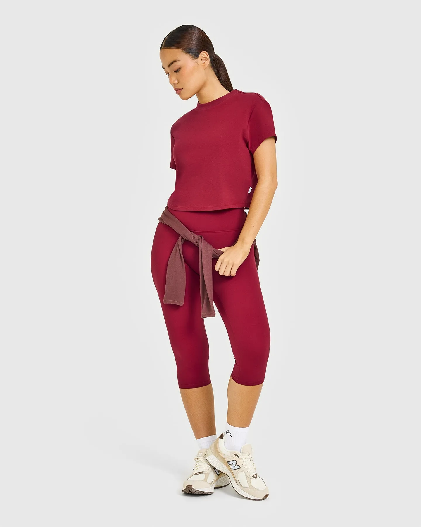 Cotton Relaxed T-Shirt | Crimson Red sold by Oner Active product image thumbnail 3