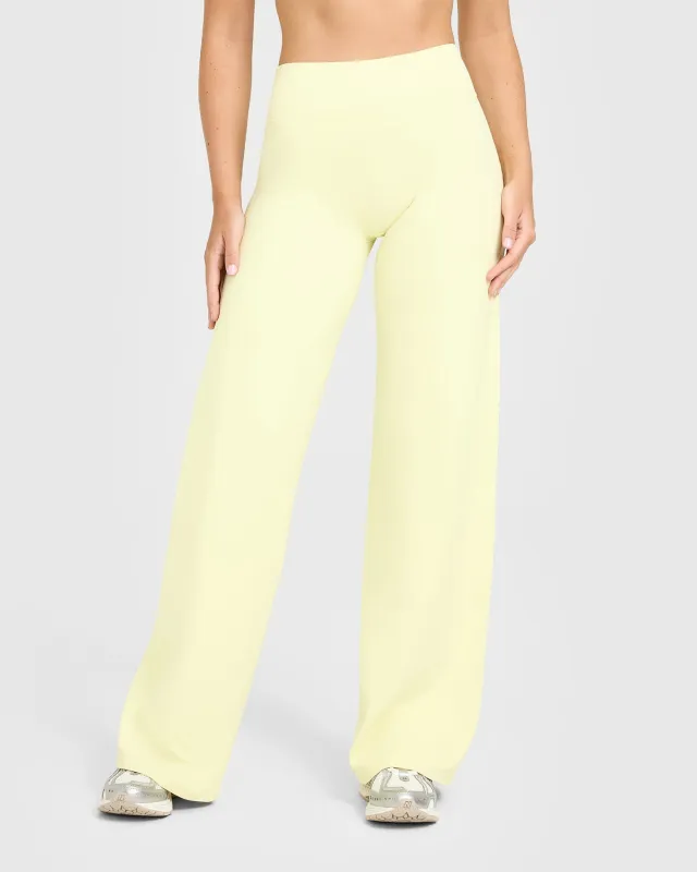 SoftMotion™ Straight Leg Bottoms | Pastel Yellow made by Oner Active