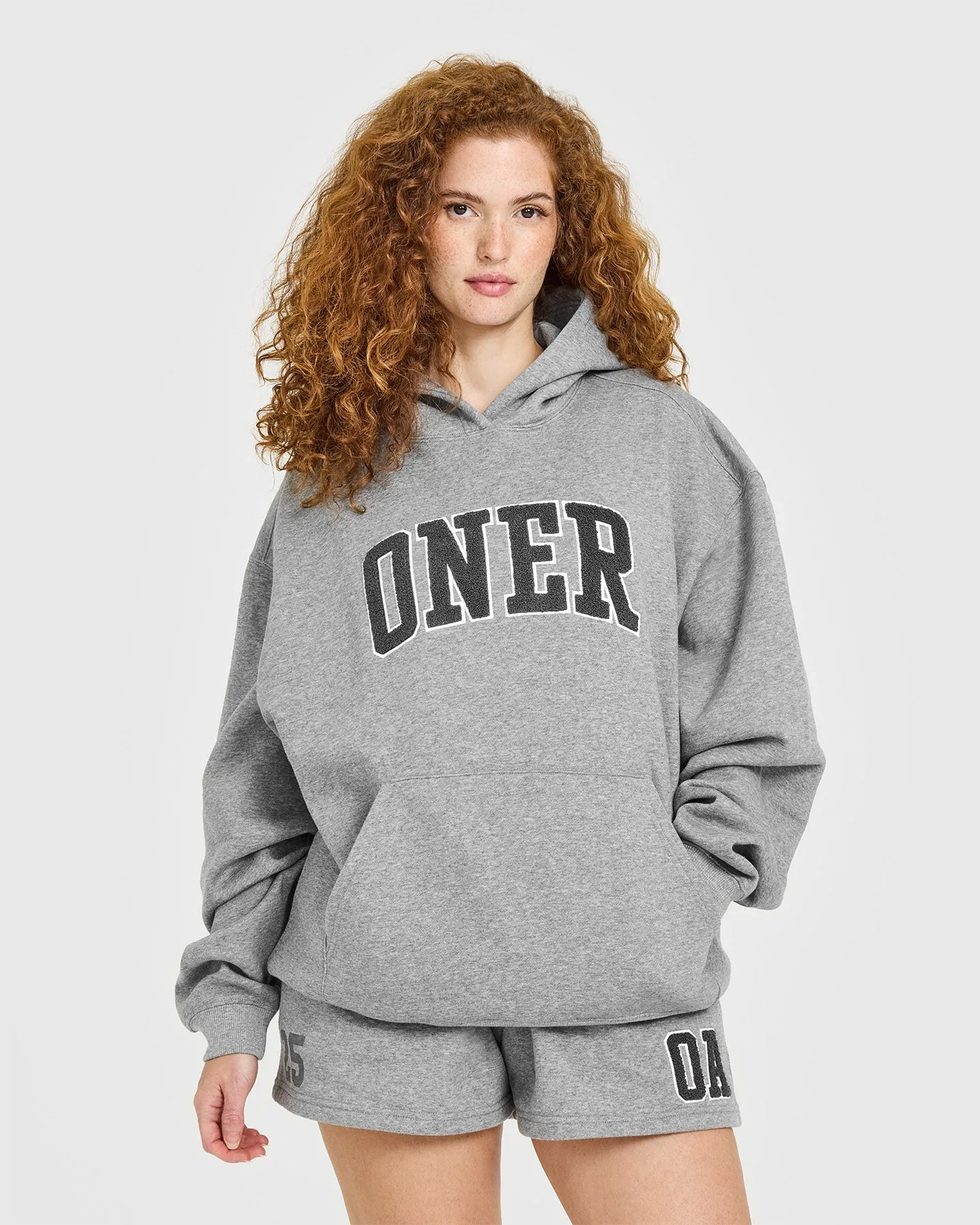 Foundations Oversized Oner 25 Hoodie | Charcoal Marl sold by Oner Active