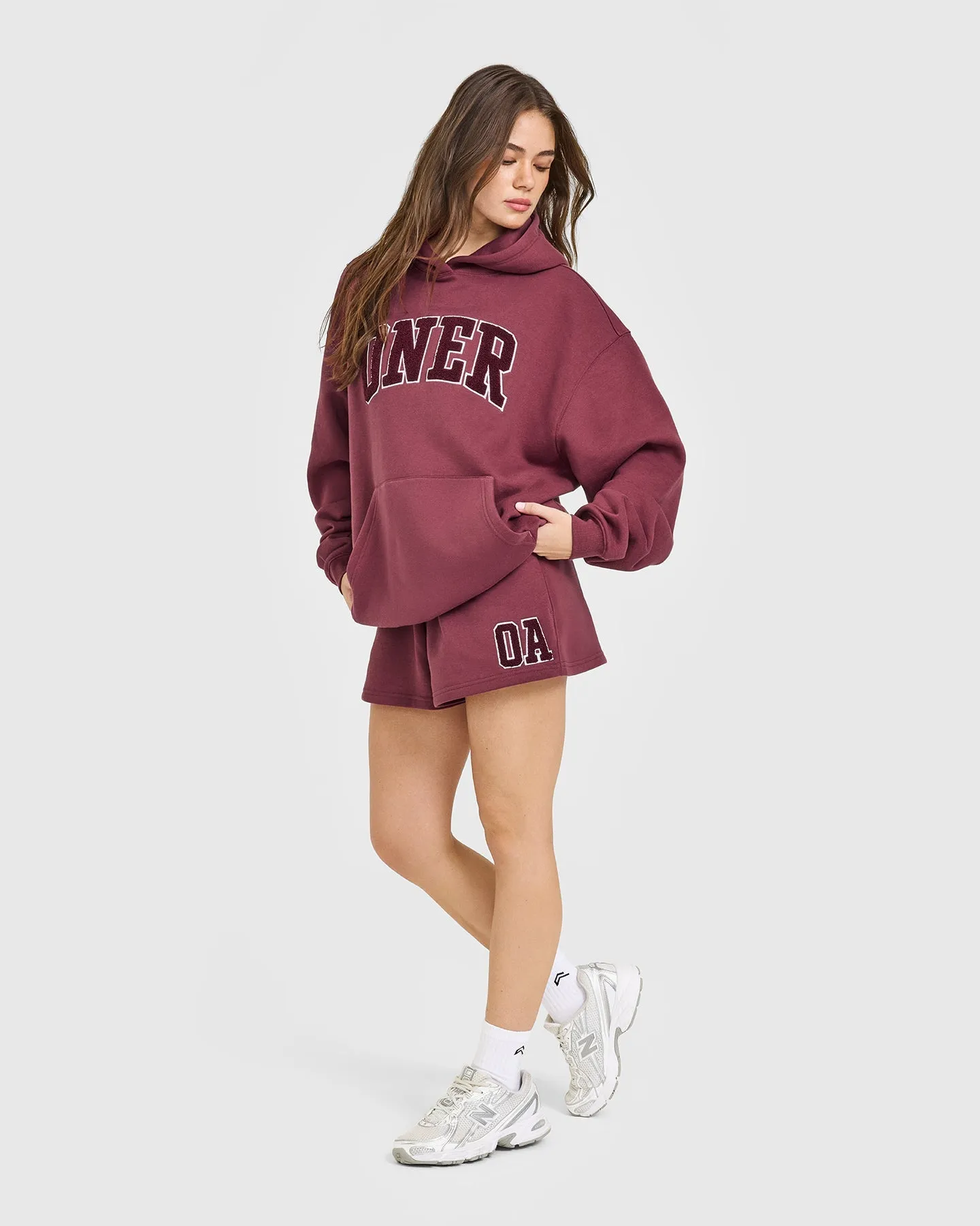 Foundations Oversized Oner 25 Hoodie | Burnt Maroon sold by Oner Active product image thumbnail 3