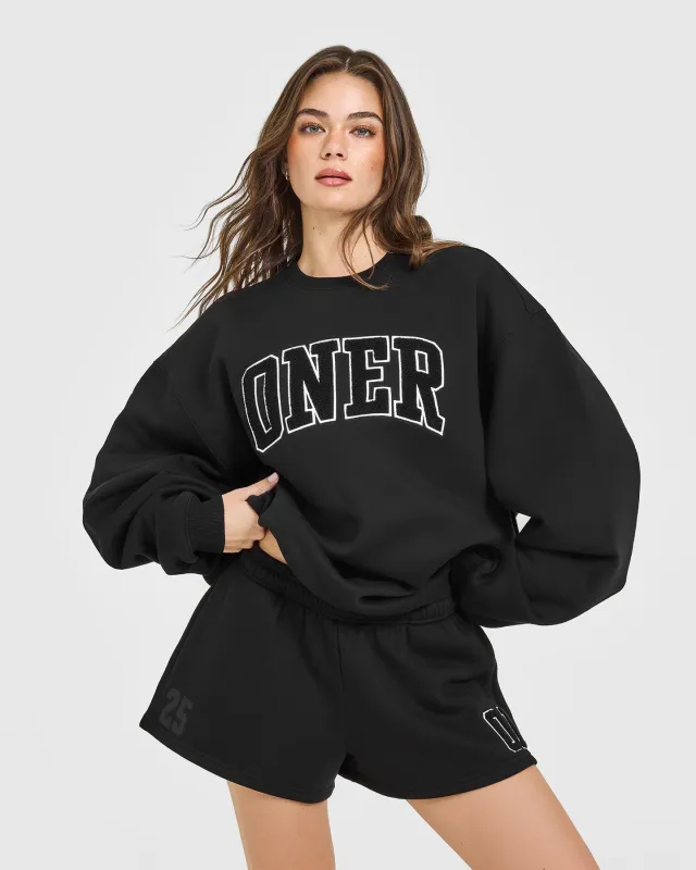 Foundations Oversized Oner 25 Sweatshirt | Black sold by Oner Active