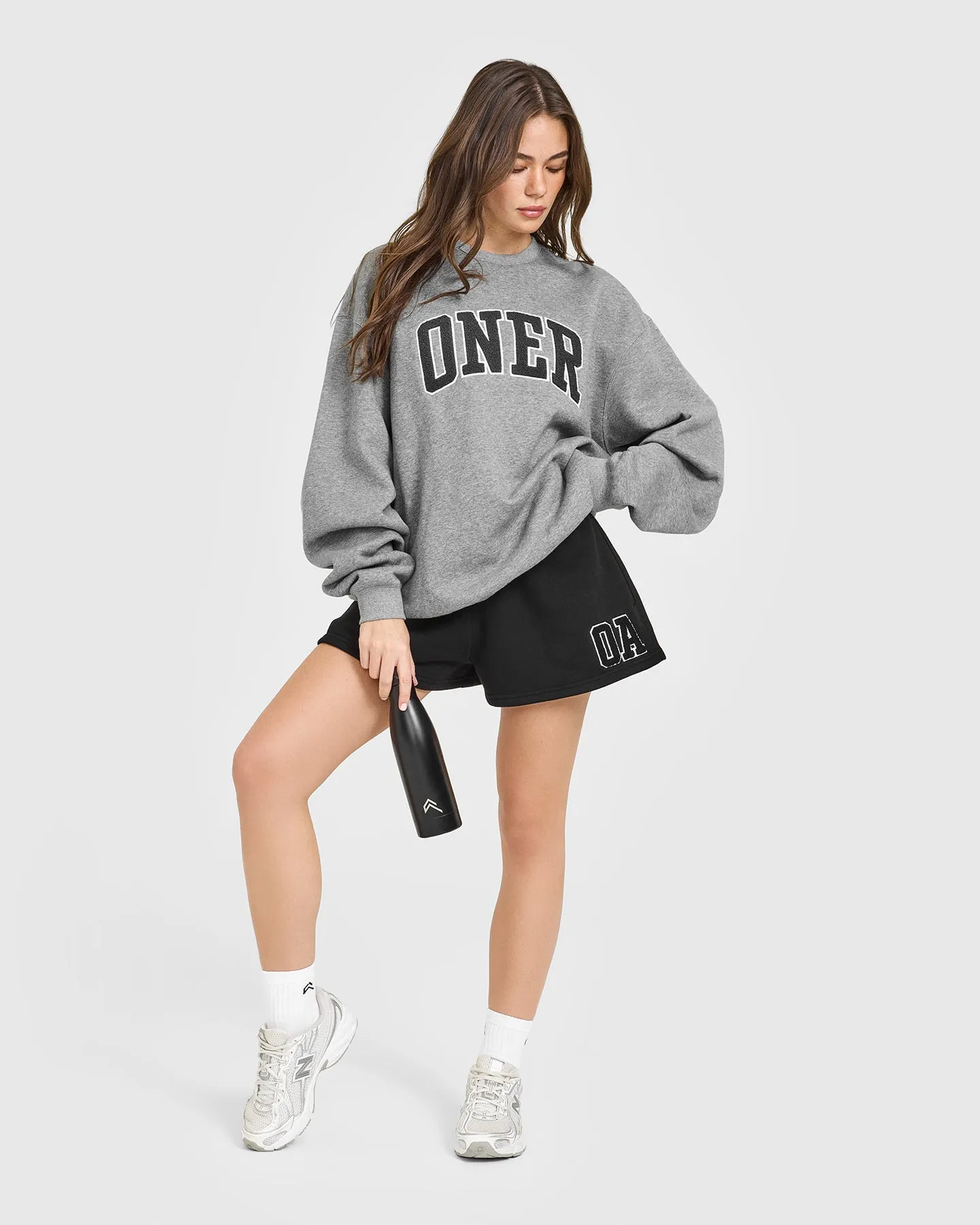 Foundations Oversized Oner 25 Sweatshirt | Charcoal Marl sold by Oner Active product image thumbnail 3